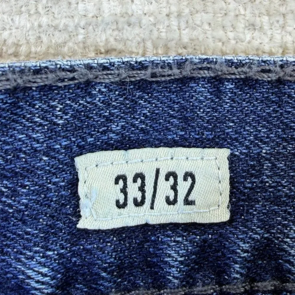 Ariat Men's 33x32 Blue M7 Straight Fit Slim Leg Western Denim Jeans Cowboy Pants